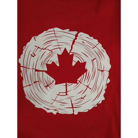Mountain Warehouse Sz 14 Red Maple Leaf Long Sleeve T-Shirt 100% Organic Cotton - Picture 5 of 7